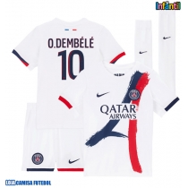 Camisa de Futebol Paris Saint-Germain Ousmane Dembele #10 Equipamento Secundário Infantil 2025-26 Manga Curta (+ Calças curtas)